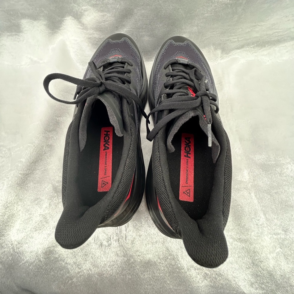 Hoka Womens Speedgoat 5 GTX Gore-Tex Spikes Shoes Size 9B Black Red - Picture 9 of 9